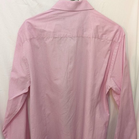 Soul of London Pink Men's Cotton Button up Shirt - Picture 3 of 4